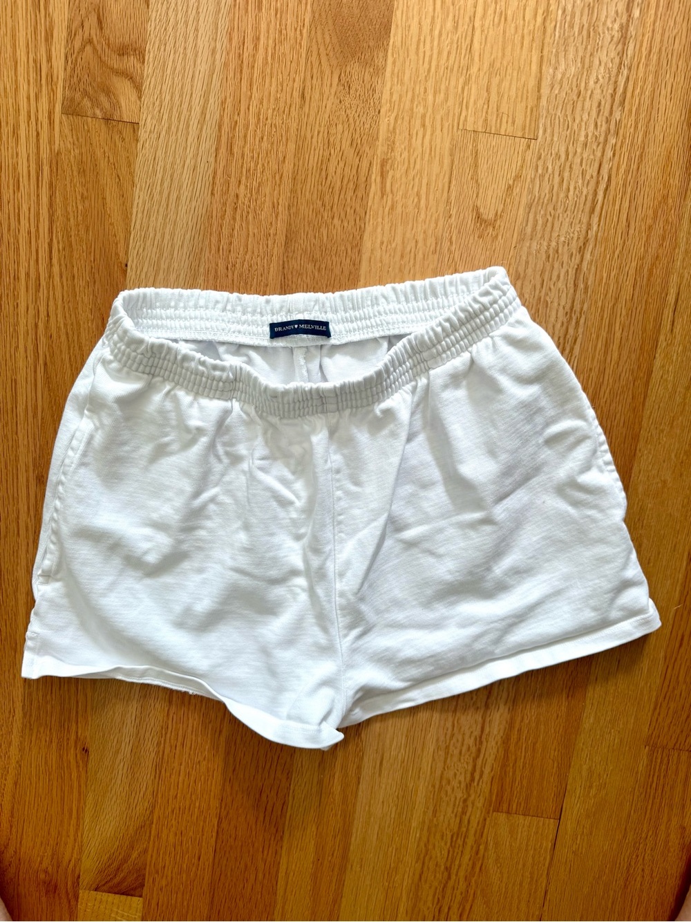 Brandy Melville White Athletic Lounge Shorts NWOT